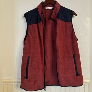 Peter Pillar Red and Navy Vest, size M
